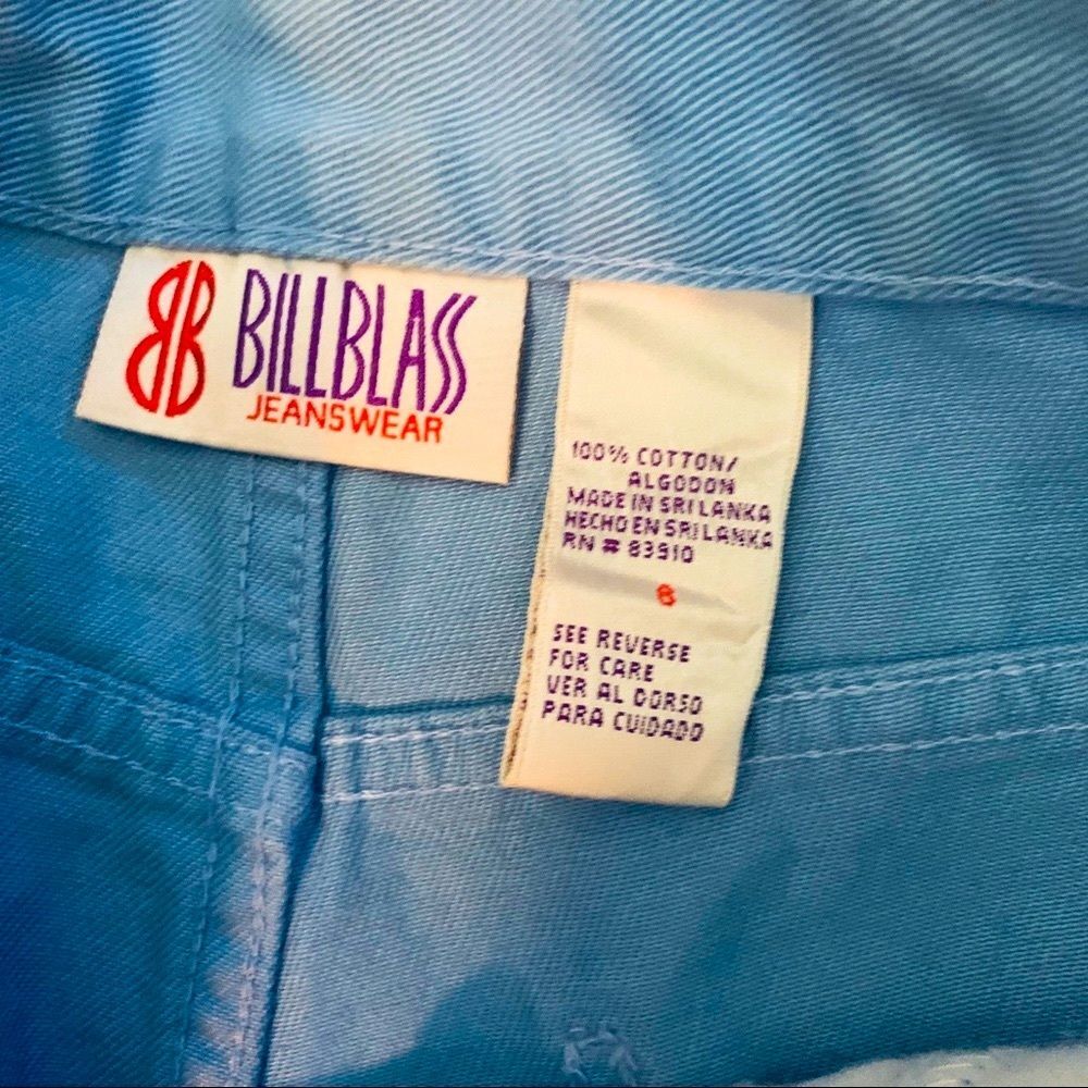 Bill Blass Blue Mom Jeans Size 6 Tapered Leg High Rise NWT Retro Denim - Picture 6 of 6